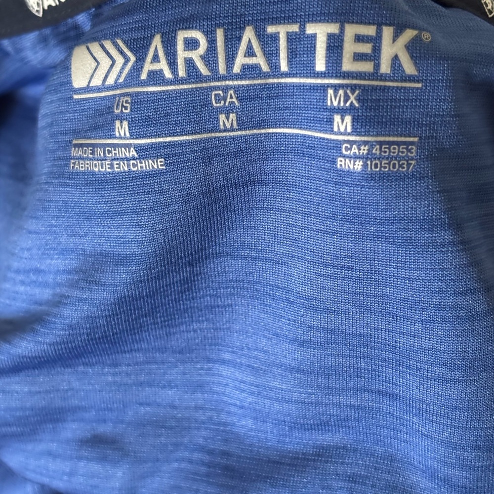 Ariat Women's Short Sleeve Blue Tee - Picture 4 of 5